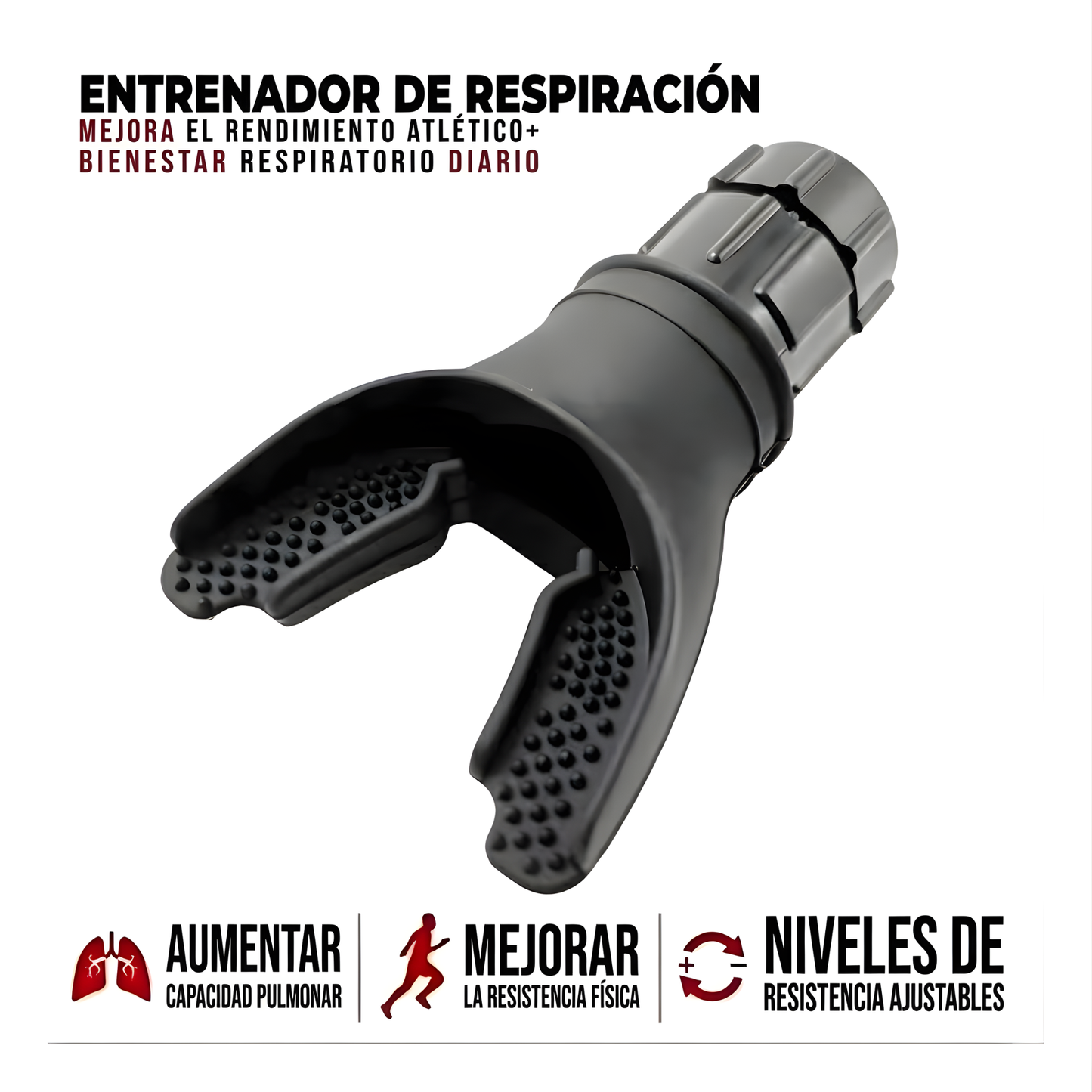 Entrenador respiratorio ajustable